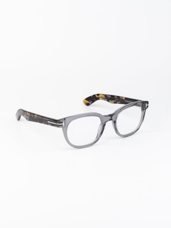 Tom Ford Women Eyeglasses Transparent Grey Round FT5807-B 020 BRAND NEW main image 9